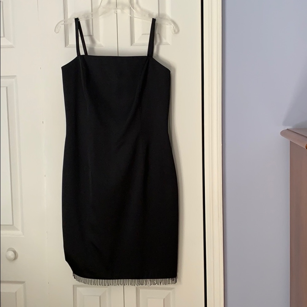 Black short cocktail dress size 10